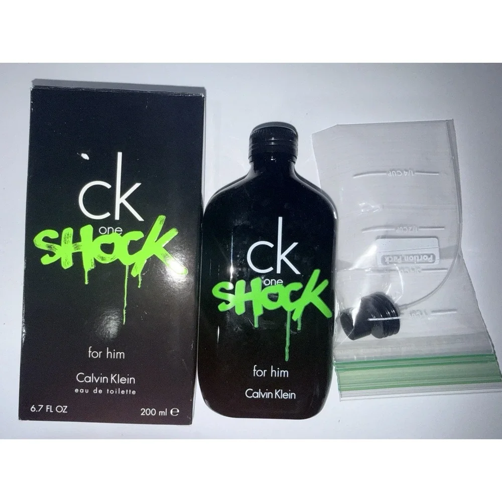 Ck One Shock for Him by Calvin Klein 6.7 oz EDT Cologne for Men New Open Box P